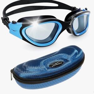 AqtivAqua Polarized Swimming Goggles — DX Wide View Swim Goggles for Adult Men W